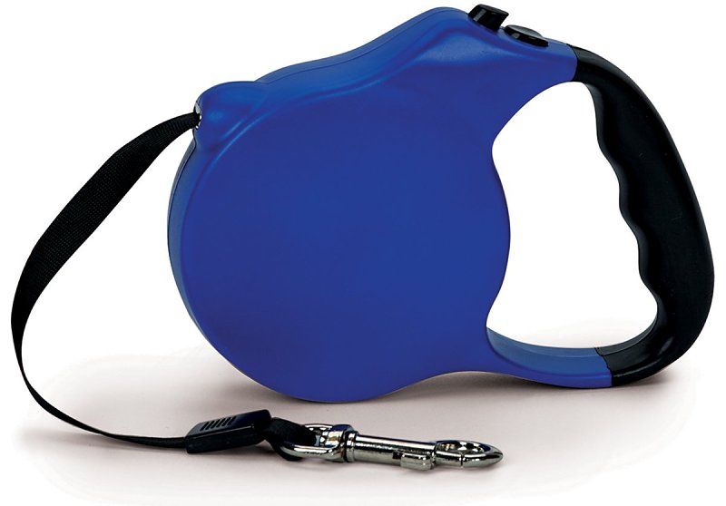 Casual Canine 11611 12 19 Belted Retractable Lead, 12 ft L, Blue, Snap Hook