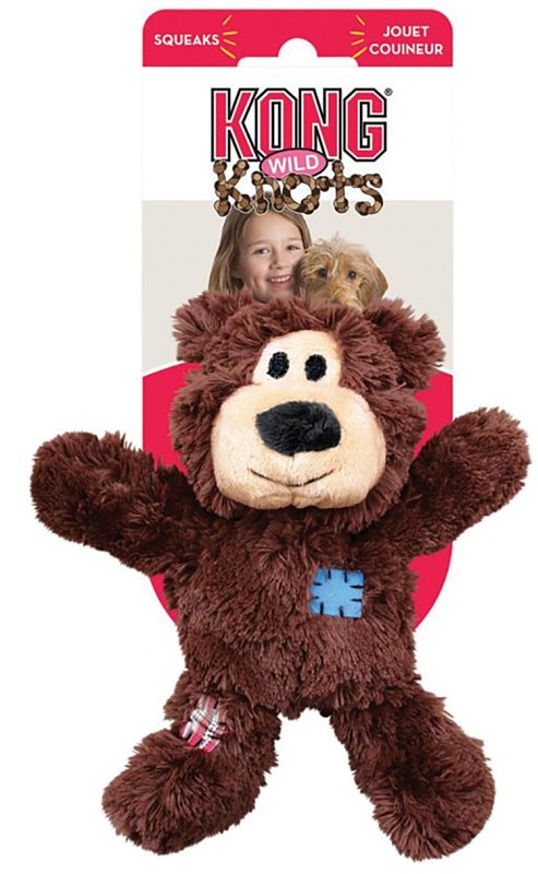 Kong Wild Knots NKR3 Dog Toy, M/S, Bear, Assorted