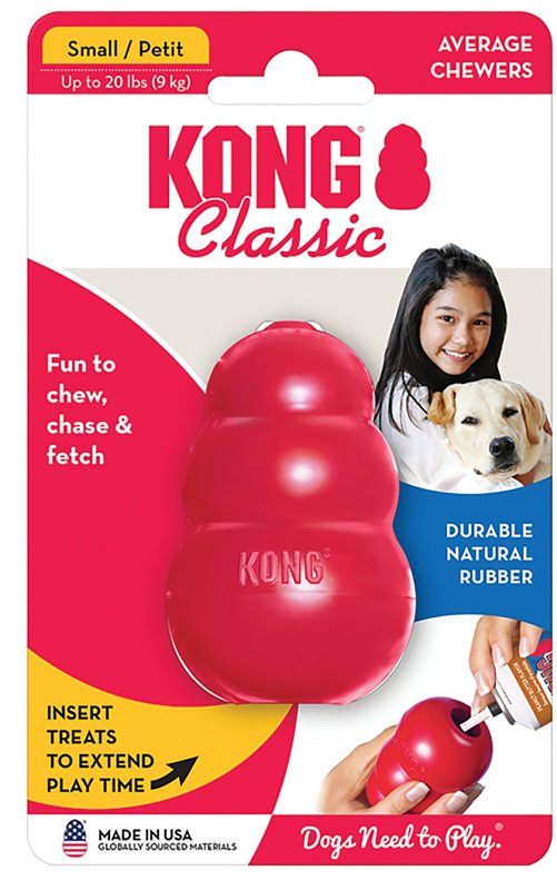 Kong Classic T3 Dog Toy, S, Rubber, Red