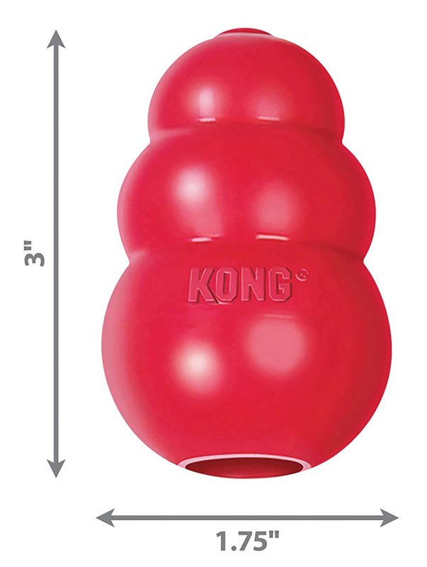 Kong Classic T3 Dog Toy, S, Rubber, Red