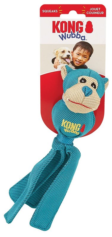Kong Wubba WBF3 Dog Toy, S, Fetch, Friends, Nylon, Assorted