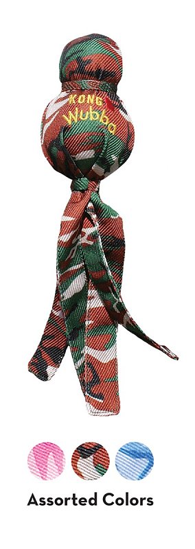 Kong Wubba WM1 Dog Toy, L, Camouflage, Nylon, Assorted