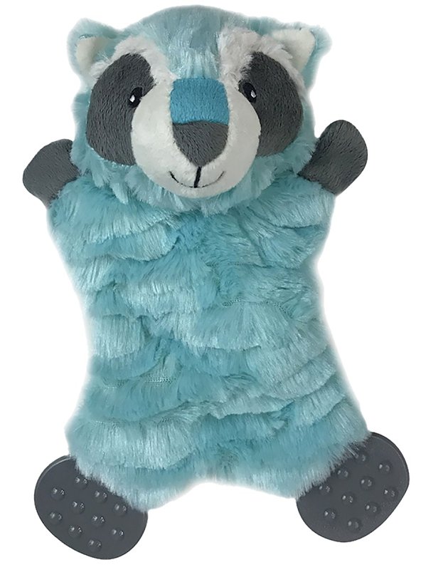 Pet Park Blvd US2206 13 Dog Toy, Flatties Raccoon, Multi-Color