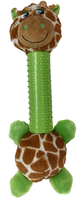 Pet Park Blvd US2207 11 Dog Toy, L in, Sillies Giraffe, Brown/Green