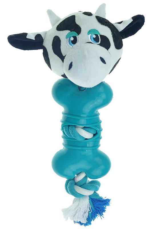 Pet Park Blvd US2216 14 Dog Toy, Ropers Toy, Cow
