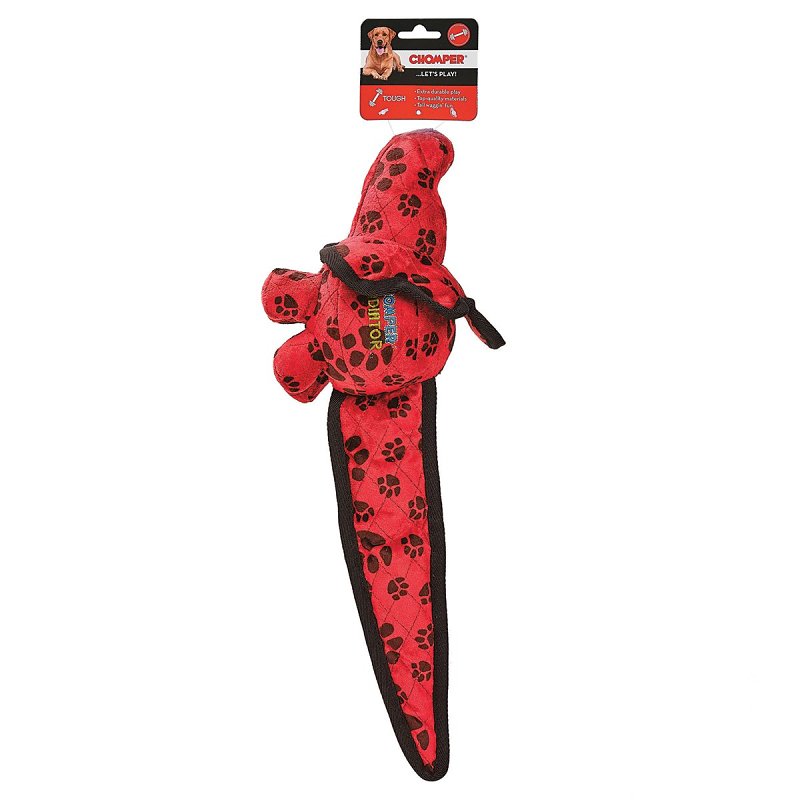 Chomper WB11516 Dog Toy, Gladiator Tuff Dino, Assorted