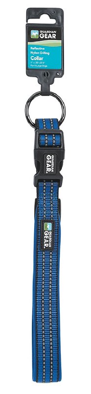 Guardian Gear ZA0006 12 19 Dog Collar, O-Ring Link, 12 to 19 in L Collar, Nylon, Royal Blue