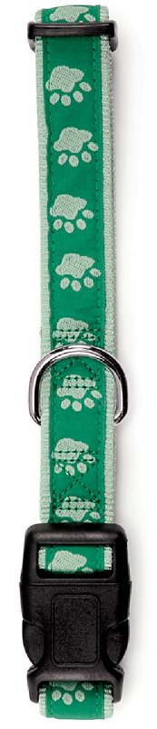 Casual Canine ZA8871 14 43 Dog Collar, 14 to 20 in L Collar, 5/8 in W Collar, Nylon, Green