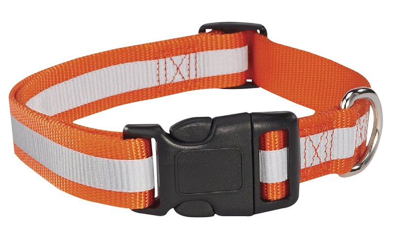 Guardian Gear ZA984 10 69 Dog Collar, 10 to 16 in L Collar, 5/8 in W Collar, Nylon, Orange