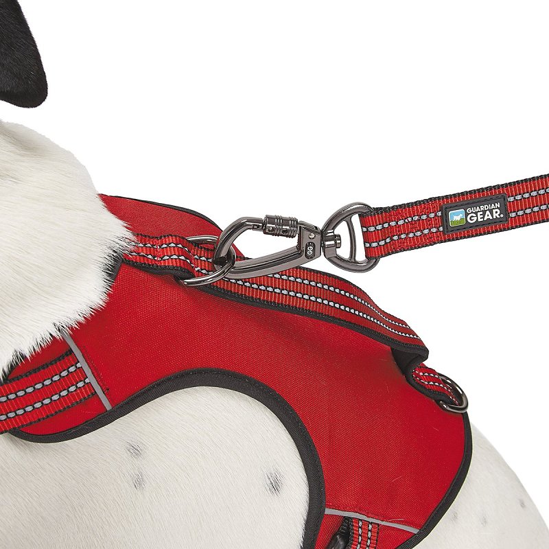Guardian Gear ZA0031 12 83 Reflective Harness, 16 to 25 in, Fastening Method: O-Ring Strap, Nylon Harness, True Red