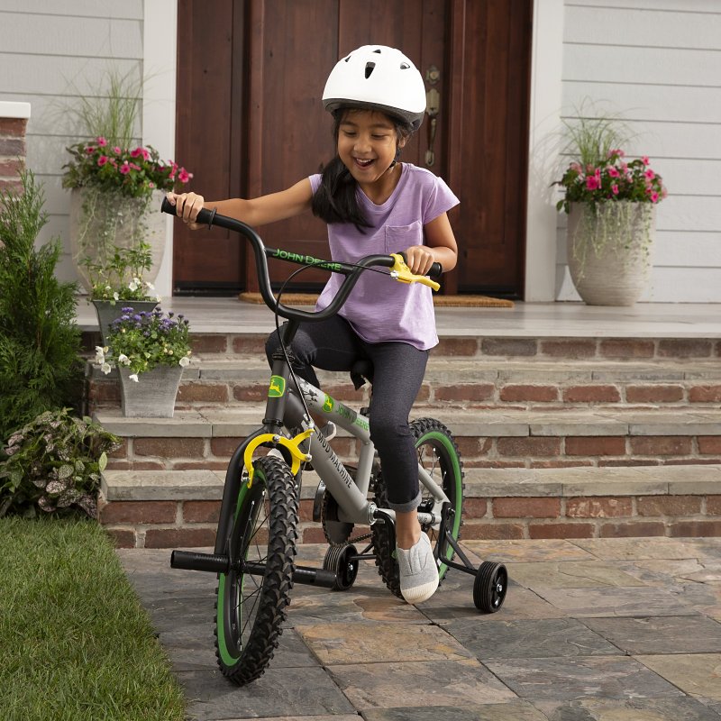 John Deere Toys 46399 Kid's Bicycle, Boy's, 4 Years and Up, Steel Frame, Mud Machine