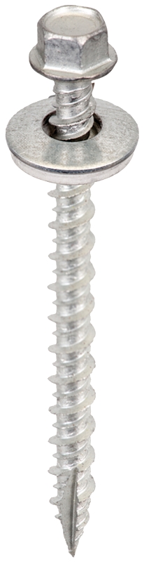 Acorn International SW-MW1225G250 Screw, 2-1/2 in L, High-Low Thread, Hex Drive, Type 17 Point, Galvanized, 250/BAG
