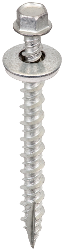 Acorn International SW-MW1425G250 Screw, 2-1/2 in L, High-Low Thread, Hex Drive, Type 17 Point, Galvanized, 250/BAG