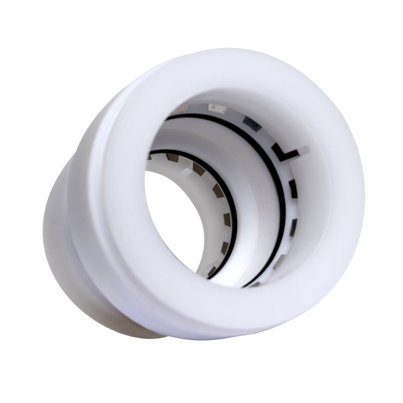 Insta-Plumb 95IPK Pipe Trap Adapter, 1-1/2 in, Push-to-Connect, Plastic, White