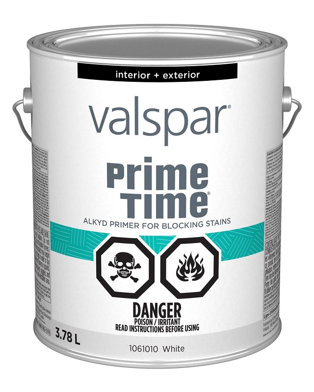 Valspar Prime Time 029.1061010.007 Interior/Exterior Multi-Purpose Primer Sealer, White, 1 gal