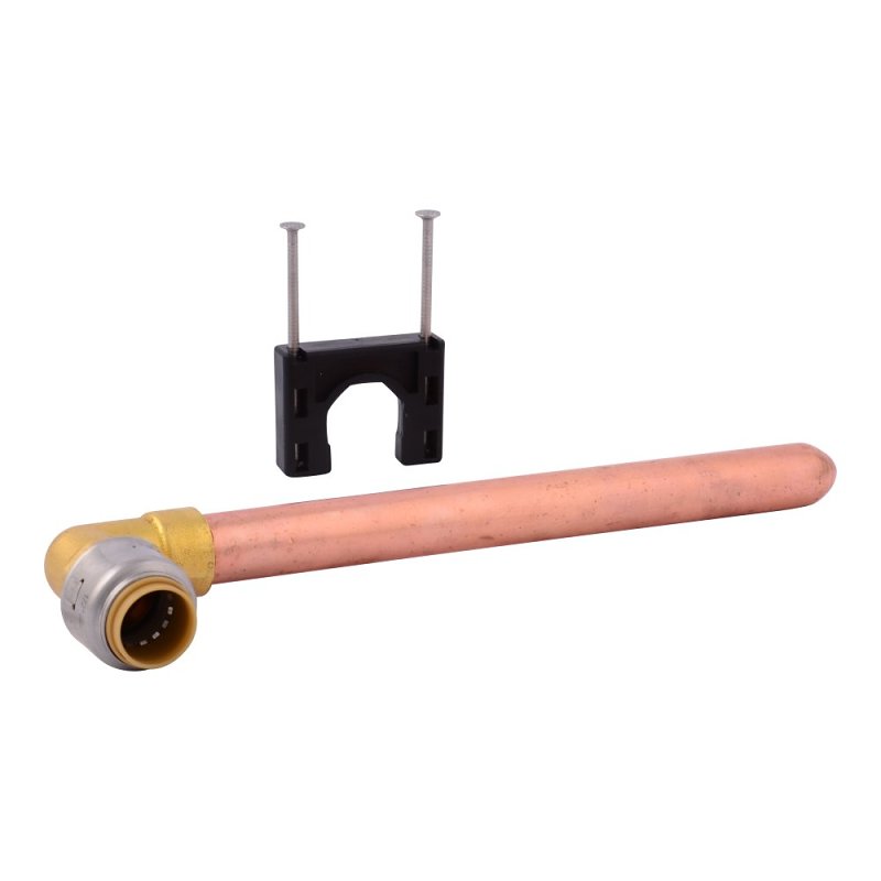 SharkBite Max UR351CA Stub-Out Elbow, 1/2 in, Push, Brass