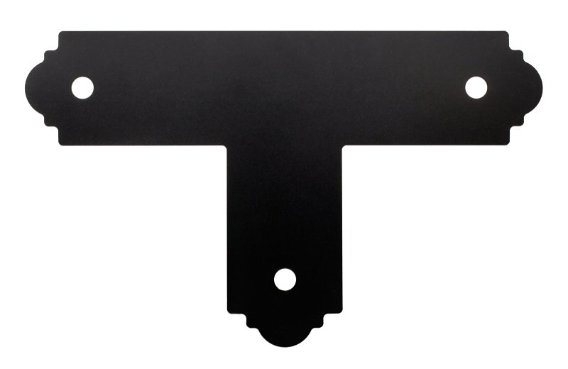 Simpson Strong-Tie APT APT4 T-Strap Tie, 12 ga Gauge, Steel, Black, Powder-Coated/ZMAX