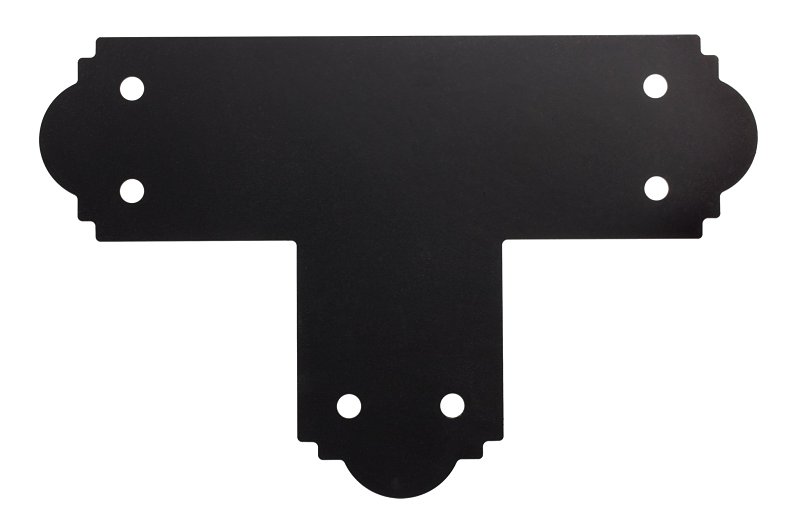 Simpson Strong-Tie APT Series APT6 T-Strap Tie, 12 ga, Steel, Black, Powder-Coated