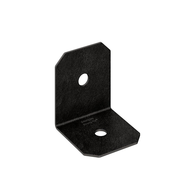 Simpson Strong-Tie Avant APVA4 90 deg Ornamental Angle, 3 to 3-1/4 in W, 3 in D, Steel, Black, Powder-Coated