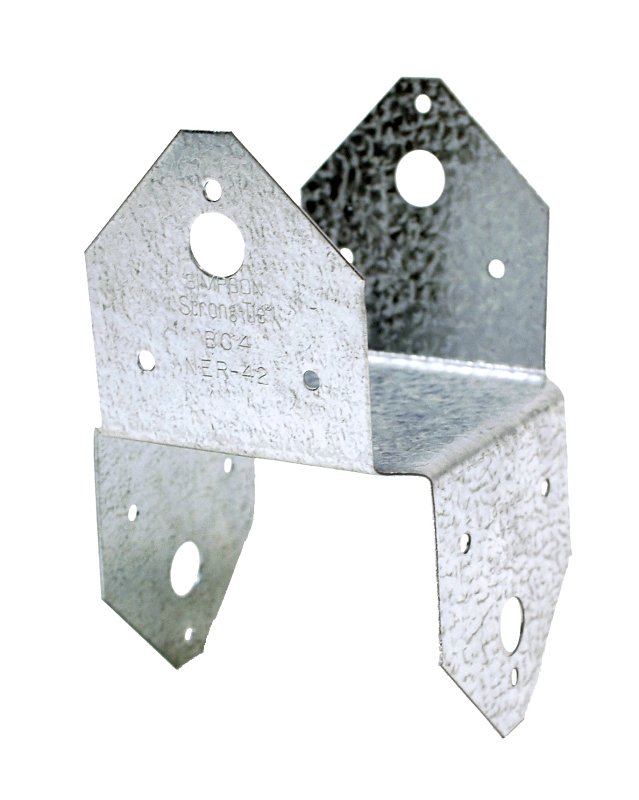 Simpson Strong-Tie BC Series BC4 Post Cap, 1000 lb Lateral, 605 lb Uplift, Steel, Galvanized