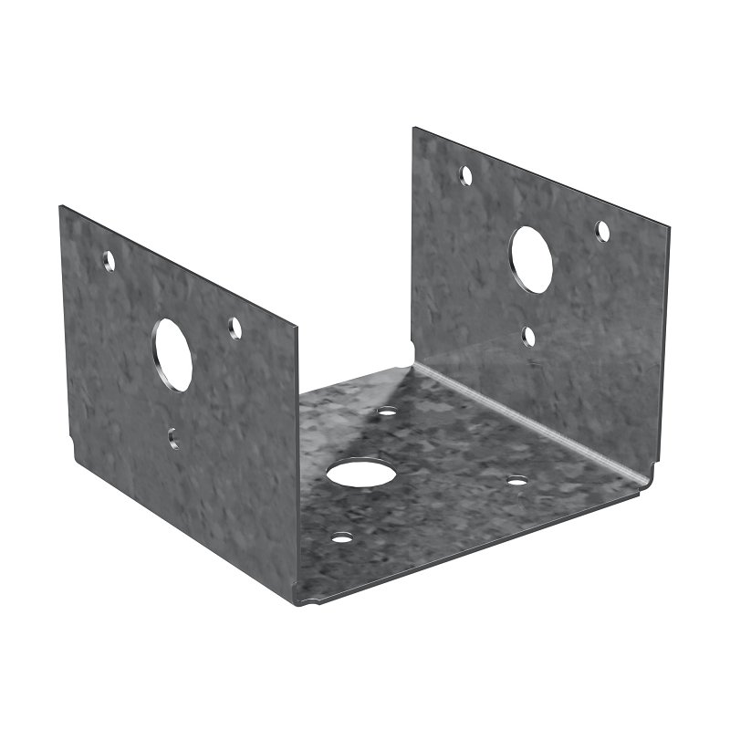 Simpson Strong-Tie BC BC40 Post Base, 4 x 4 in Post, 18 ga Gauge, Steel, Galvanized/Zinc