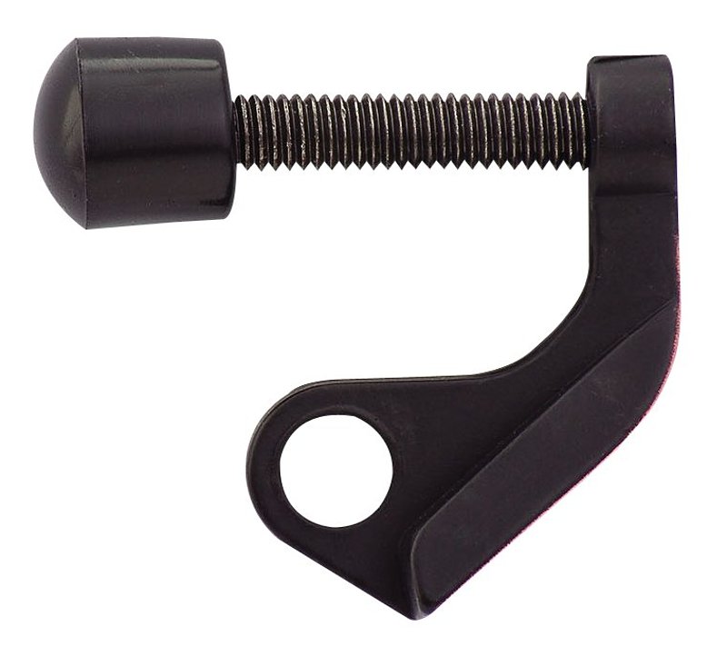 Sure-Loc DS11 FBL Hinge Door Stop, Zinc, Flat Black