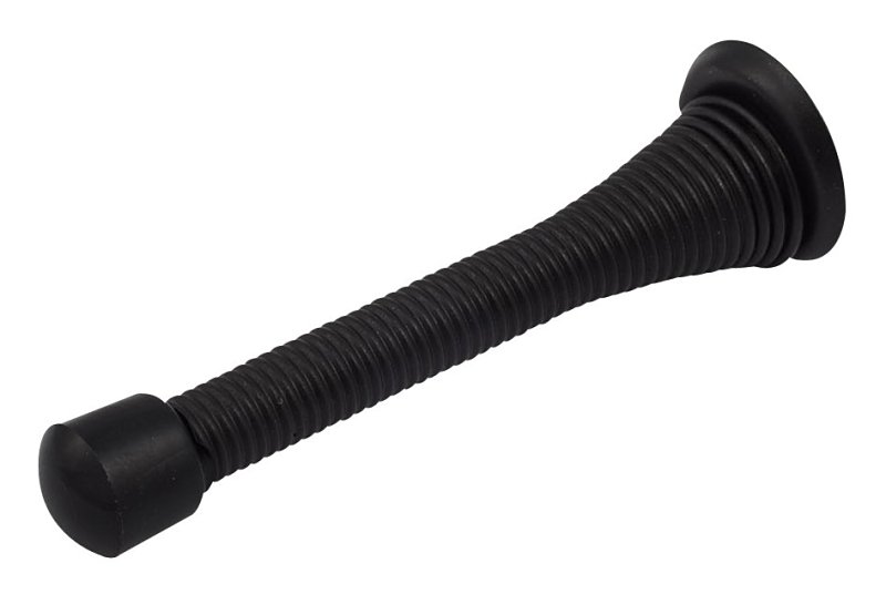 Sure-Loc DS3 FBL Spring Door Stop, Steel, Flat Black