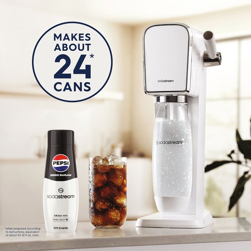Sodastream 1924202011 Zero Sugar Beverage Mix, Water, Pepsi, 14.9 fl-oz Bottle