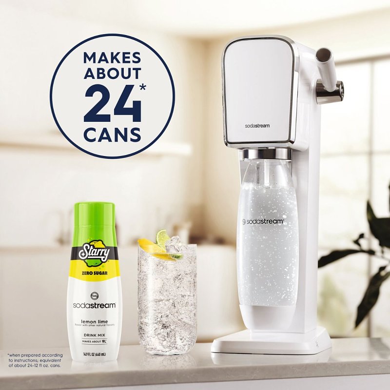 Sodastream Starry 1924226011 Zero Sugar Soda Drink Mix, Water, Lemon Lime, 14.9 fl-oz Bottle