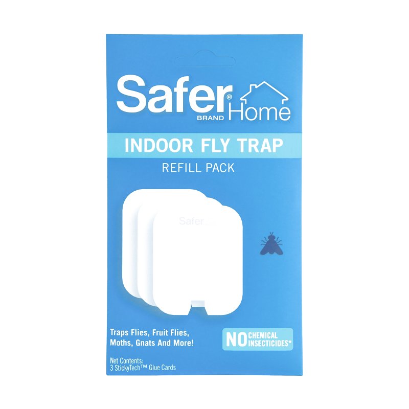 Safer SH503 Plug-In Fly Trap, Includes: (3) StickyTech Glue Cards