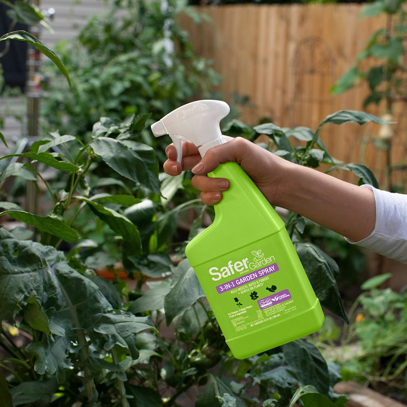Safer SG5452 3-in-1 Garden Spray, Liquid, Spray Application, 24 fl-oz Bottle