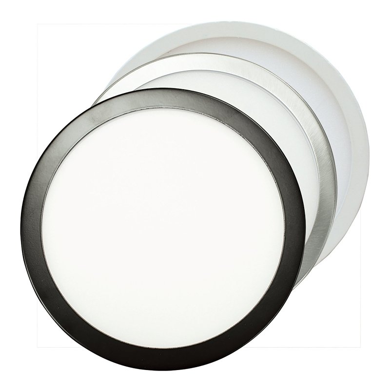 Boston Harbor O-FP-7R Panel Light, 120 V, 15.5 W, LED Lamp, 1050, 2700K, 3000K, 3500K, 4000K, 5000K Color Temp