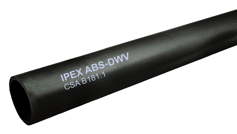 IPEX 009143 Pipe, 4 in, 12 ft L, SCH 40, ABS