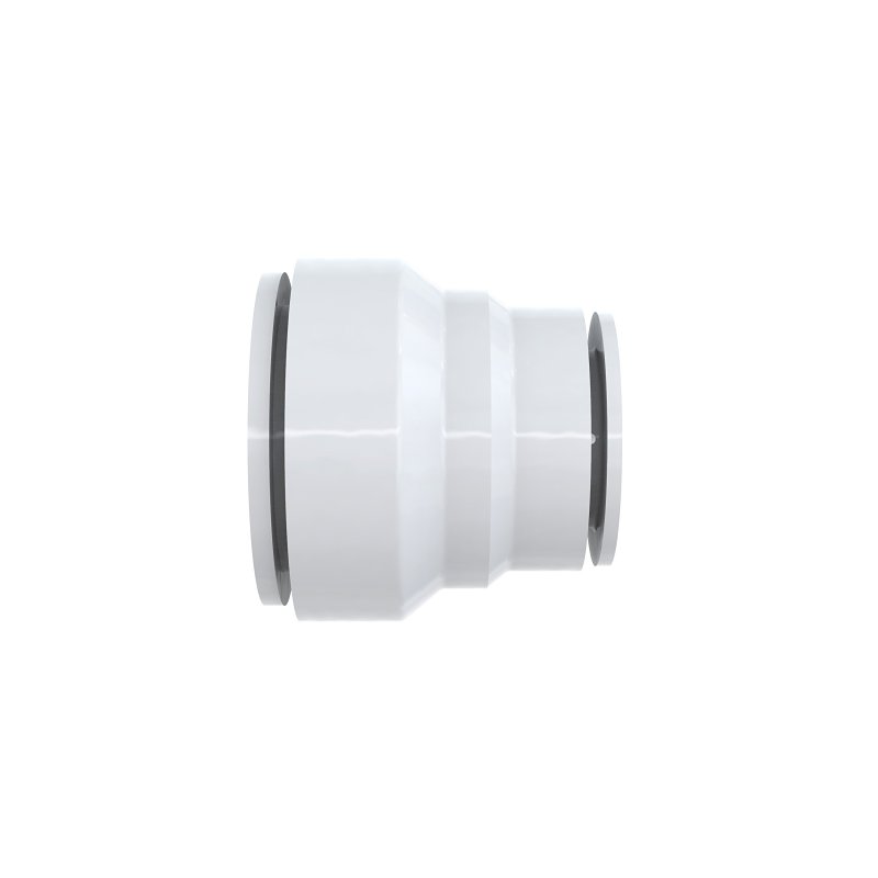 Insta-Plumb 96IPK Pipe Trap Adapter, 1-1/4 in, Push-to-Connect, Plastic, White