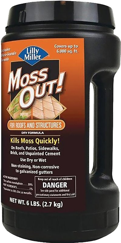 Moss Out! 100099153 Moss and Algae Killer, Granular, White, 6 lb