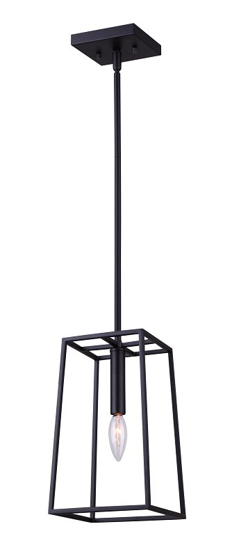 Canarm WEXFORD IPL763A01BK Pendant Light, 120 V, 60 W, 1-Lamp, Type C Lamp, Metal Fixture, Black Fixture