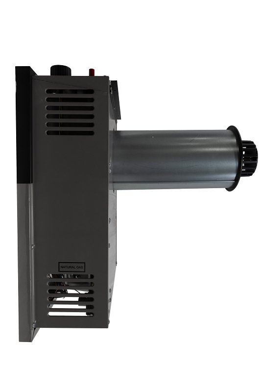 Comfort Glow DVP25 Direct Vent Wall Heater, LPG, 25,000 Btu/h BTU, 825 sq-ft Heating Area, 70 % Efficiency, Black/Gray