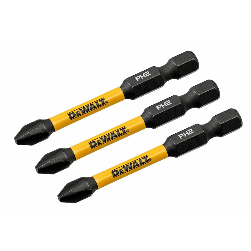 DEWALT FlexTorq DWAF2PH2IR3 Impact Screwdriver Bit, #2 Drive, Phillips Drive, 1/4 in Shank, Hex Shank, 2-1/4 in L, Steel