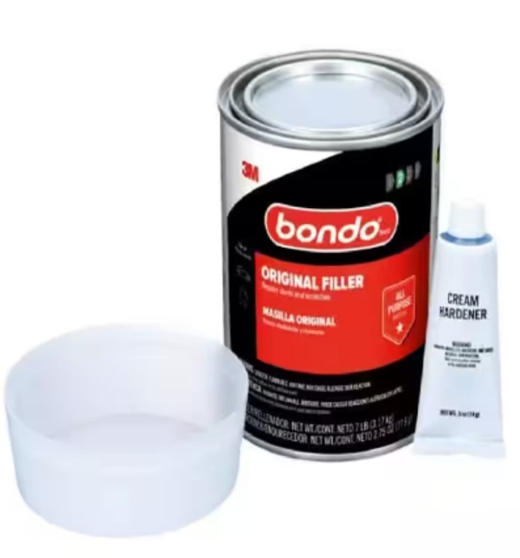 Bondo OR-GAL-ES Body Filler, Liquid, White, 7 lb