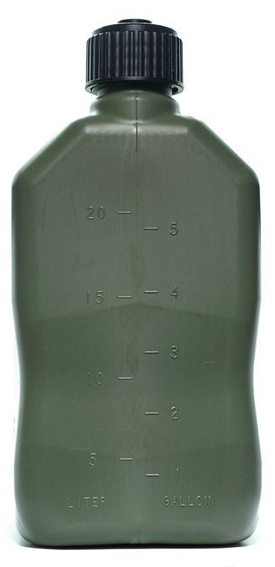 VP Racing Motorsport Container 3842-CA Utility Jug, 5.5 gal Capacity, HDPE, Camo
