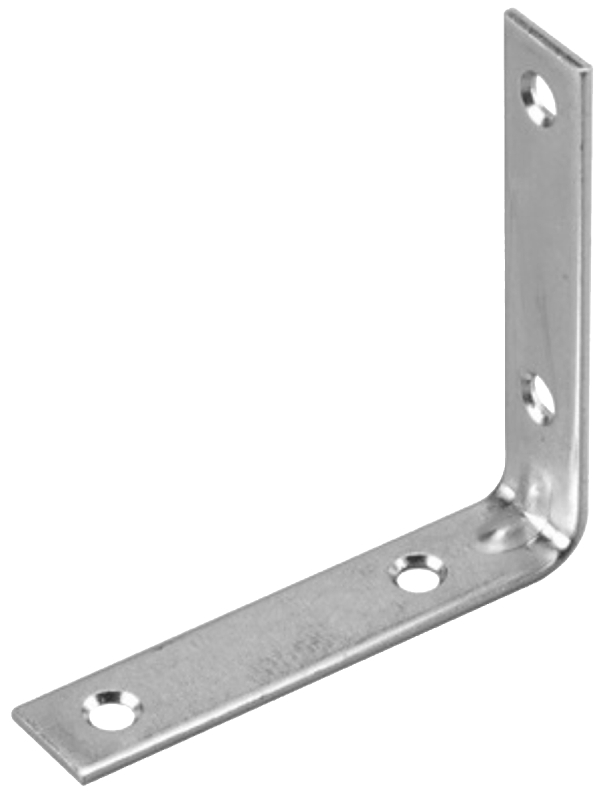 Onward 97X40BC Corner Brace, 7/8 in W, 4 in H, Steel, Zinc, 2.6 mm Thick Material