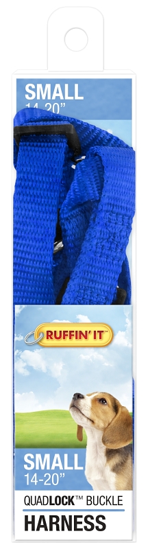 Ruffin'It 41472 Adjustable Harness, 5/8 in x 14 to 20 in, Buckle, Nylon, Assorted