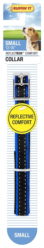 Ruffin'It ReflecTech 32758 Reflective Padded Collar, 10 to 16 in L, 5/8 in W, Nylon, Assorted
