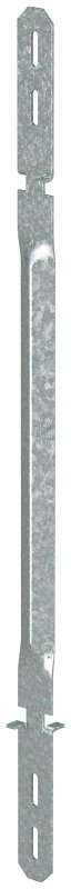 Simpson Strong-Tie WT Series WT8 Wedge Form Tie, 8 in Dimensions, 18 ga, Steel, Galvanized