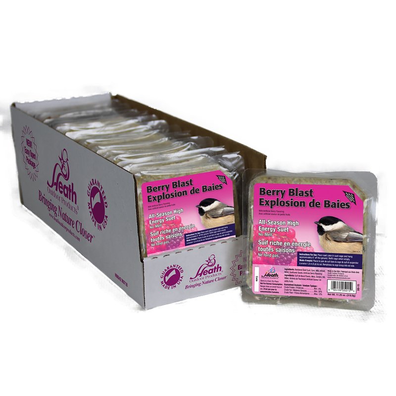 Heath DD-15 Suet Cake, All-Season, Berry, 11.25 oz