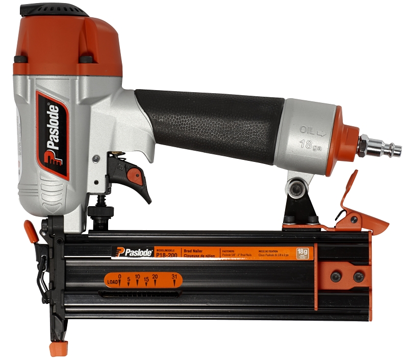 Paslode P18-200 Pneumatic Brad Nailer, 10-1/4 in L x 9-1/2 in H Dimensions, 100 Magazine