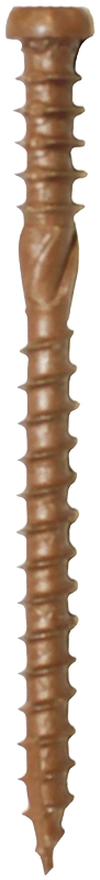 GRK Fasteners Kameleon 67155 Deck Screw, #9 Thread, 2-1/2 in L, Coarse Thread, Flat Head, Star Drive, Type 17 Point, 100/PK