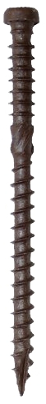 GRK Fasteners Kameleon 67158 Deck Screw, #9 Thread, 2-1/2 in L, Coarse Thread, Flat Head, Star Drive, Type 17 Point, 100/PK