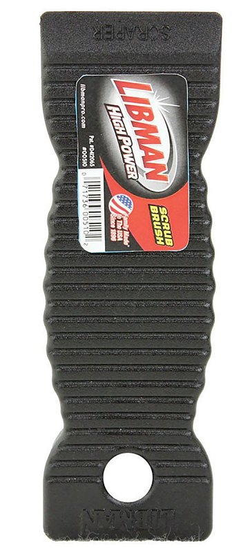 Libman 510 Scrub Brush, 1-1/4 in L Trim, PET, Red, 7 in W Brush, 7-1/2 in OAL