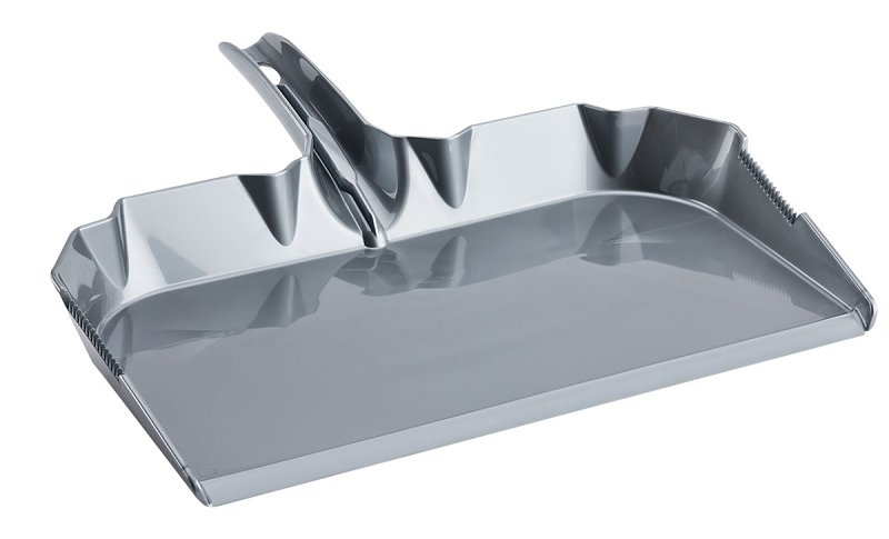 Libman 581 Dustpan, 17.88 in L, 18.13 in W, Polypropylene, Gray